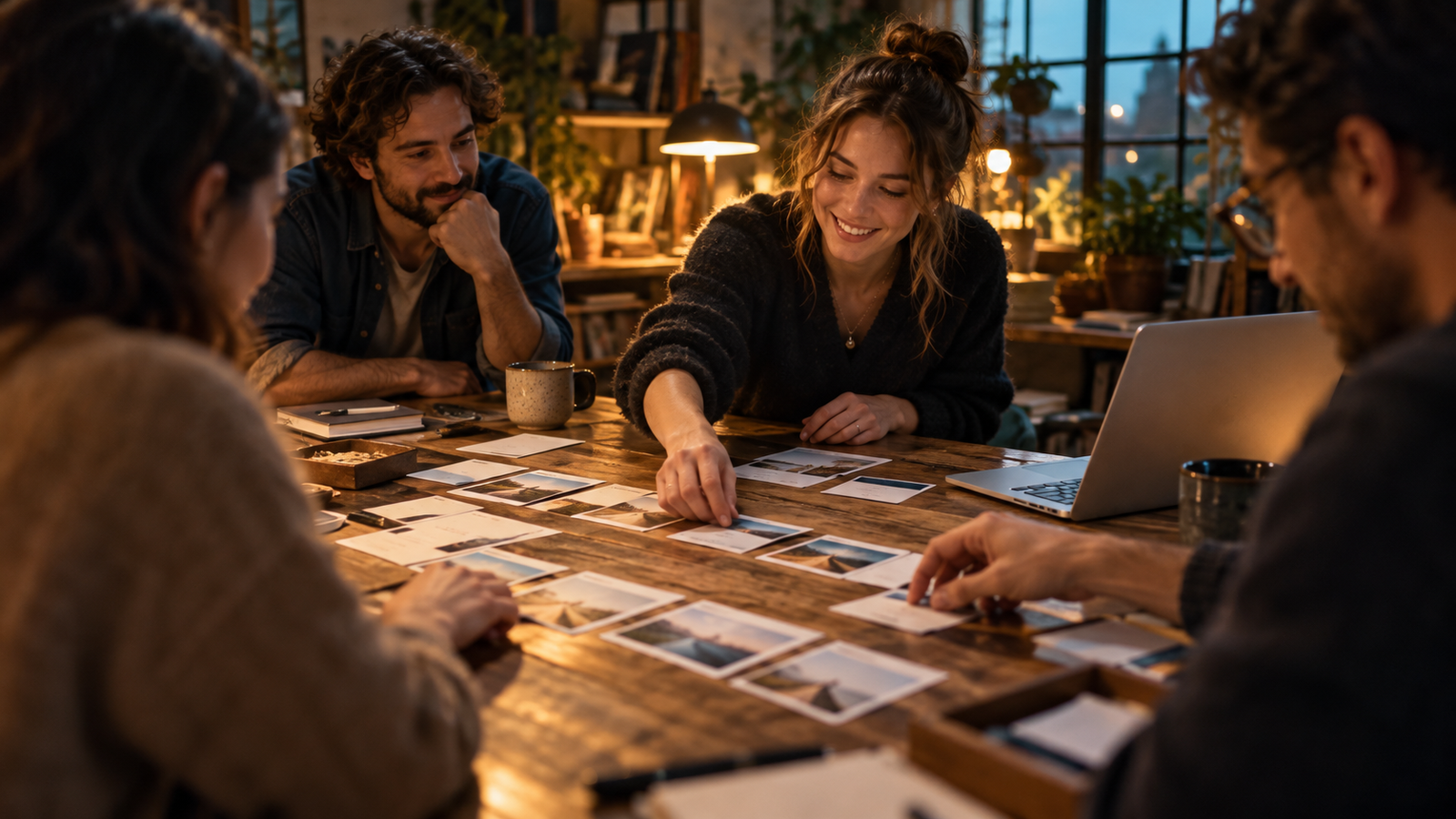 A planning session around a table